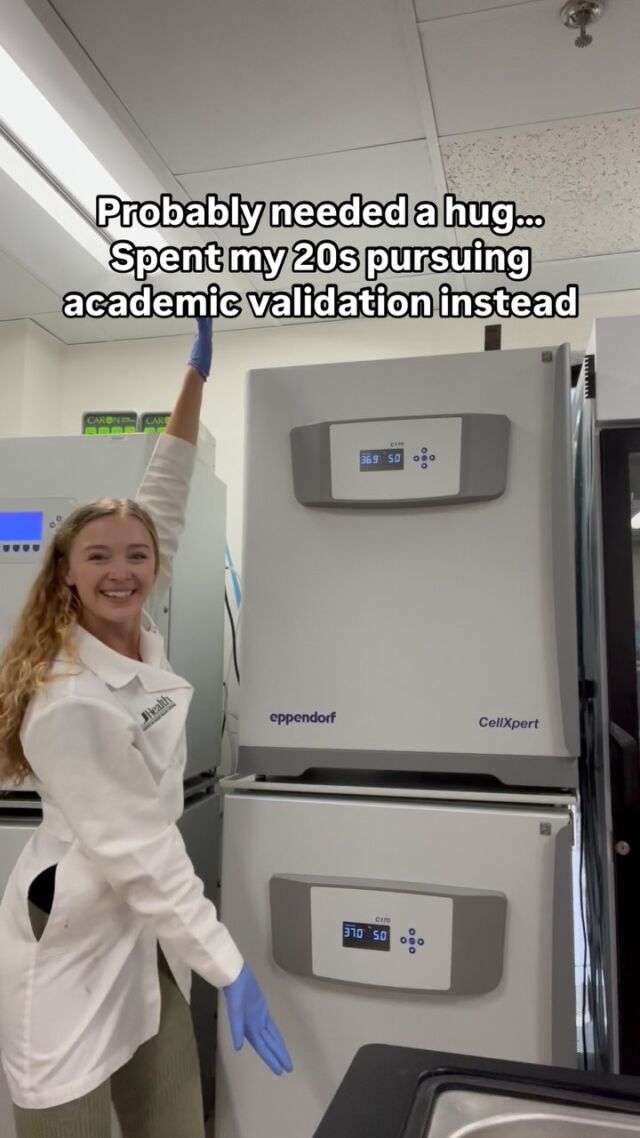 On reasons why you shouldn’t pursue a PhD 😂 

Jokes aside I am happy I did my PhD and pursued my PhD for pure love of bench research, BUT something I’m still struggling to unlearn is seeking validation from my work/work supervisors. In academia, I’m sure I’m not the only one who has tied their self worth to how their research project is going 🙈. 

I was so happy in this video because I’d just spent months ordering and setting up two new cell incubators for my experiments ready to continue another couple years of my research. And yeah, that’s great to celebrate the small wins, but the months of waiting before I could start I felt like I didn’t belong because I didn’t have data to show. I had to spend months without any academic validation, and it was rough. 

I think it’s a product of people pleasing (something I also struggle with😅) to use school or work to “validate” your self worth. But it leads to not having control over your emotions if you are basing your feelings off how others perceive you and your work. And, even more problematic, bad supervisors will learn to take advantage of your need to seek academic validation to make you think you constantly need to be doing more. 

I’m not saying I’ve figured out overcoming academic validation (*cough* me still considering law school after my PhD *cough*😂) but I’ve found it helpful between writing my list of to-dos, also jotting down a list at the end of the day of things I’m happy about/proud of myself for not based in other’s opinions. Some are work related, like I finished writing a work draft, but I try to include things I otherwise forget about during the mad scramble at work, like had a cuddle with my cats, making dinner with my fiance, remembering a fun time with a friend. 

Does anyone else struggle with people pleasing/seeking academic validation? I’d love to learn some other tricks or management strategies :) 

#chloethescientist #womeninscience #WomeninSTEM #scicom #sciencecommunication #stem #steminist #science #phd #phdcareer #sciencecareer #sciencejob #gradschool #phdjourney